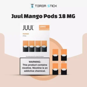 JUUL Pods Mango 18MG 4Pc/Pack available in Dubai