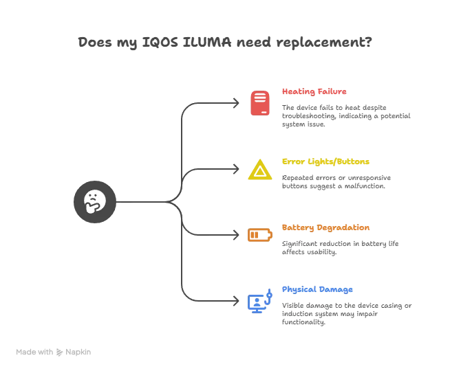 Troubleshooting IQOS ILUMA Not Heating: Complete Step-by-Step Guide 2 Signs Your IQOS ILUMA May Need Replacement visual selection