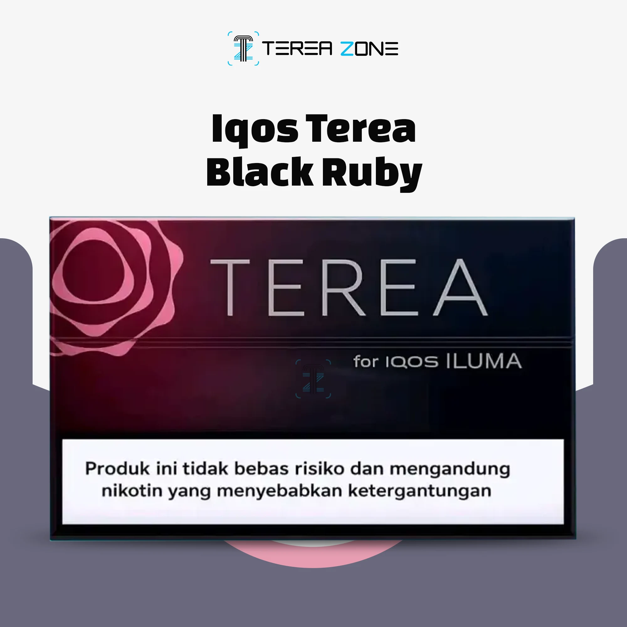 IQOS TEREA Black Ruby Indonesia 1 A single TEREA Black Ruby tobacco stick from Indonesia