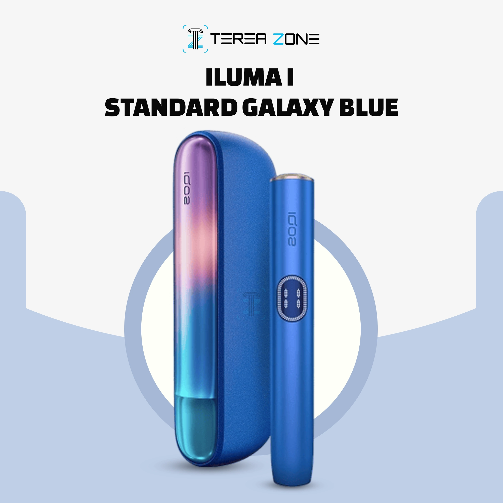 IQOS ILUMA I Standard Galaxy Blue 1 IQOS ILUMA i Standard Galaxy Blue TEREA-compatible heated tobacco device available across the UAE