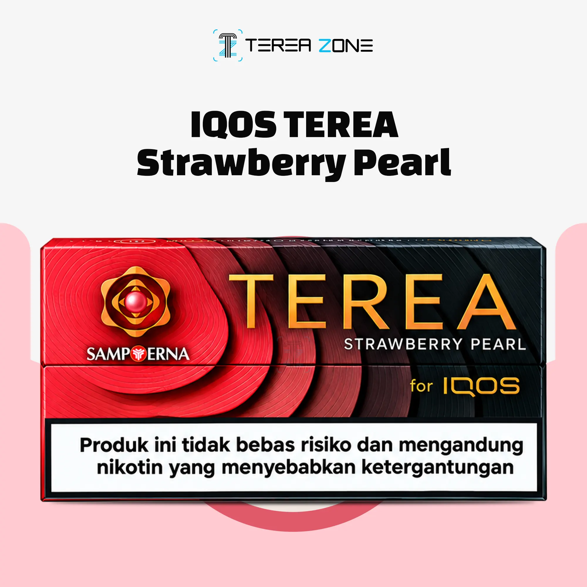 IQOS TEREA Strawberry Pearl Indonesia 1 Carton of TEREA Strawberry Pearl tobacco sticks from Indonesia designed for IQOS ILUMA
