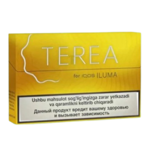 Home 7 TEREA Yellow Tajikistan Heated Tobacco Pack with Light Tobacco Aroma and Fresh Zesty Citrus Flavor Profile