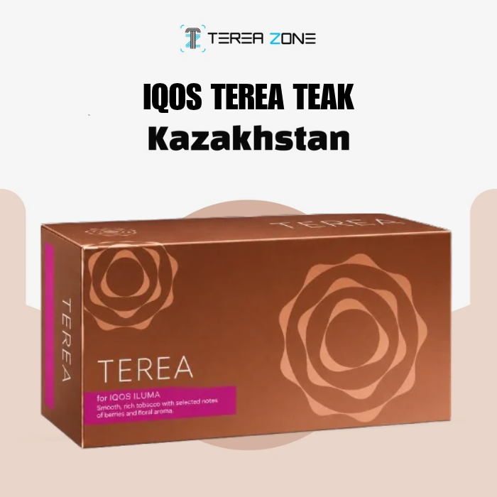 IQOS TEREA Teak Kazakhstan 1 Pack of IQOS TEREA Teak Kazakhstan heated tobacco sticks for IQOS ILUMA